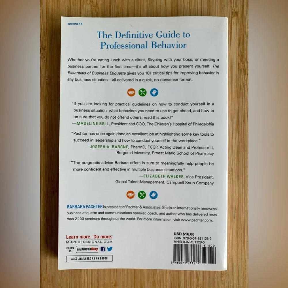 The Essentials of Business Etiquette by Barbara Pachter - Picture 2 of 3